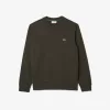 Fleece sweatshirt med rund hals