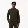 Fleece sweatshirt med rund hals