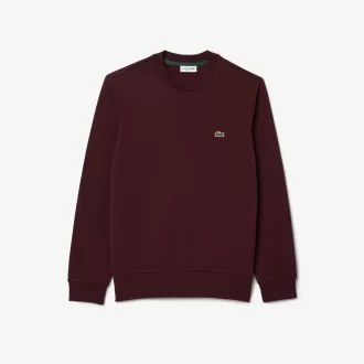Fleece sweatshirt med rund hals