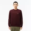 Fleece sweatshirt med rund hals