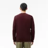 Fleece sweatshirt med rund hals