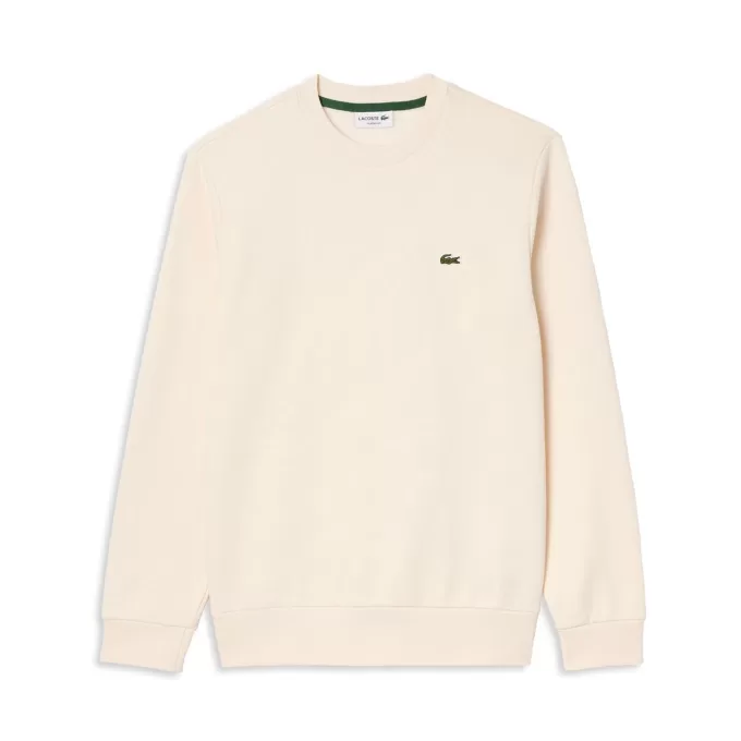 Fleece sweatshirt med rund hals