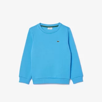 Fleece sweatshirt med rund hals