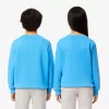 Fleece sweatshirt med rund hals