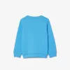 Fleece sweatshirt med rund hals