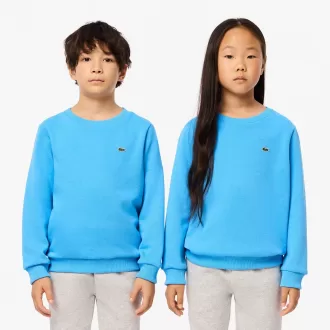 Fleece sweatshirt med rund hals