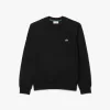 Fleece sweatshirt med rund hals