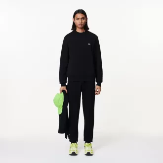 Fleece sweatshirt med rund hals