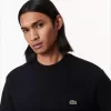 Fleece sweatshirt med rund hals