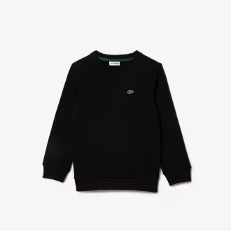 Fleece sweatshirt med rund hals