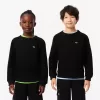 Fleece sweatshirt med rund hals