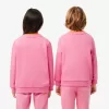 Fleece sweatshirt med rund hals
