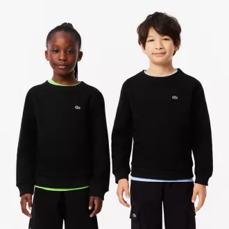 Fleece sweatshirt med rund hals