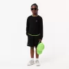 Fleece sweatshirt med rund hals