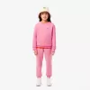 Fleece sweatshirt med rund hals