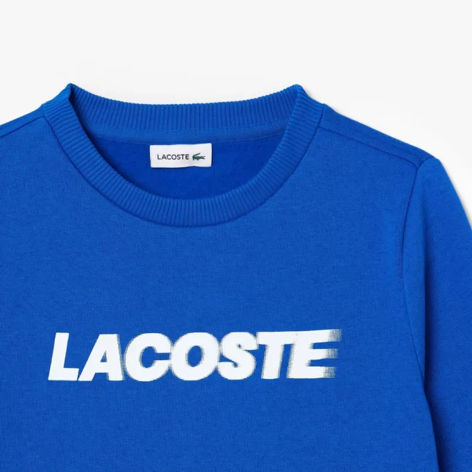 Fleece sweatshirt med tryk