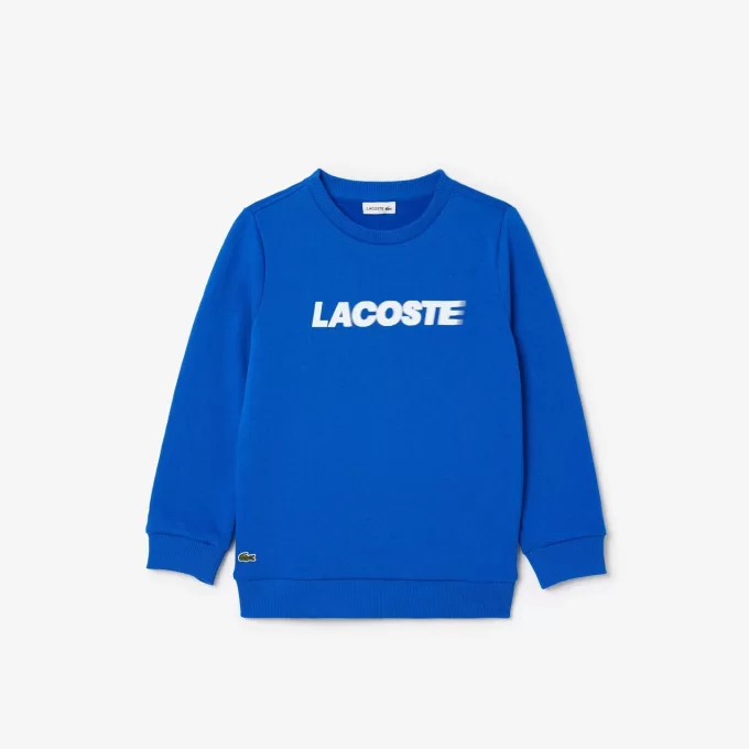 Fleece sweatshirt med tryk