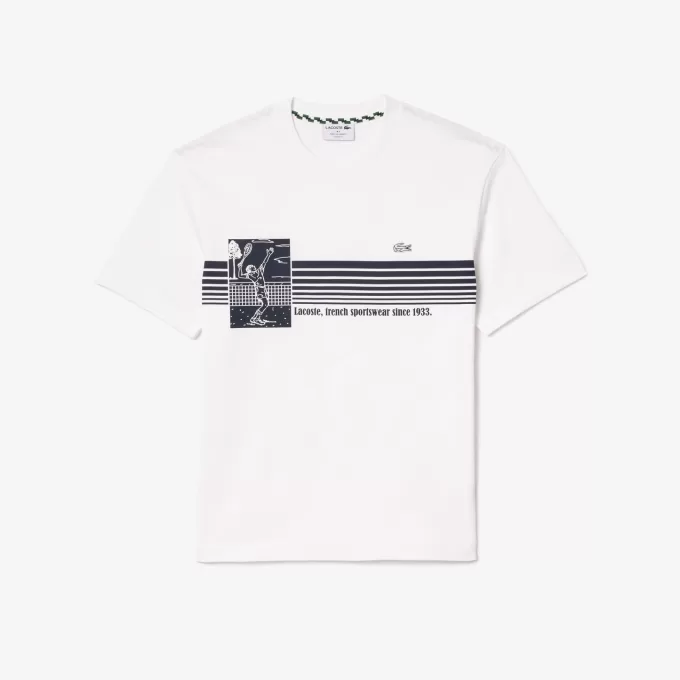 Fransk lavet T-shirt i kraftig bomuld