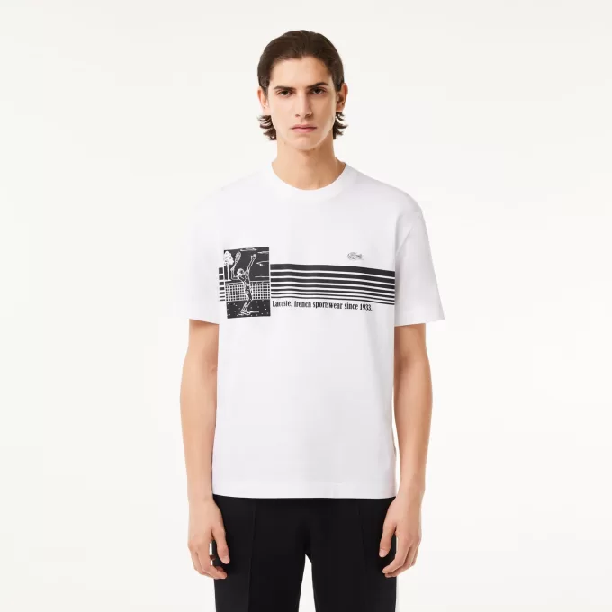 Fransk lavet T-shirt i kraftig bomuld
