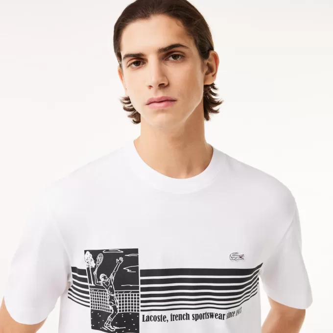 Fransk lavet T-shirt i kraftig bomuld