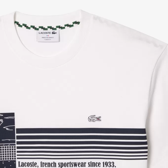 Fransk lavet T-shirt i kraftig bomuld