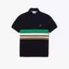 Fransk lavet poloshirt med kontraststriber