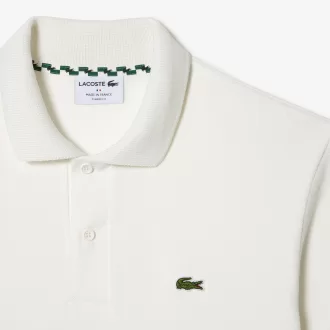 Fransk lavet poloshirt med kontraststriber