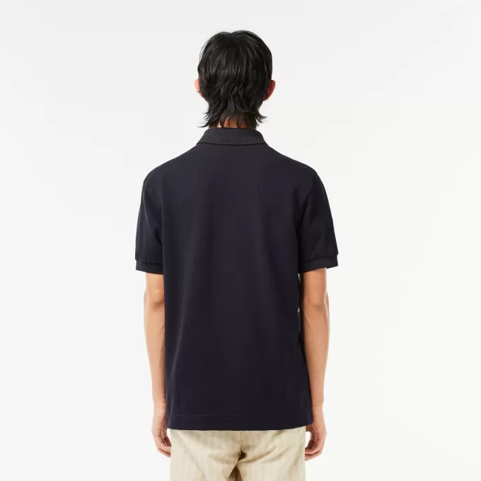 Fransk lavet poloshirt med kontraststriber