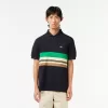 Fransk lavet poloshirt med kontraststriber