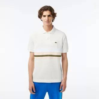 Fransk lavet poloshirt med kontraststriber