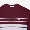 Fransk lavet stribet T-shirt i kraftig bomuld
