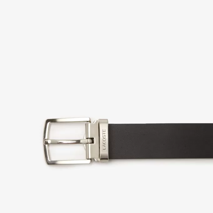Gavesæt til mænds Lacoste-nål og fladt spændebælte