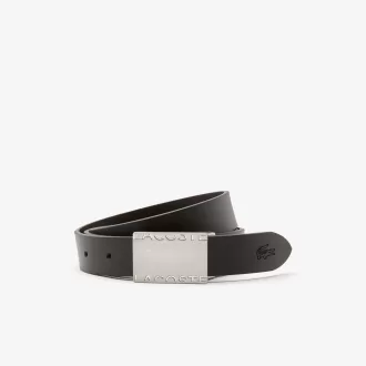 Gavesæt til mænds Lacoste-nål og fladt spændebælte