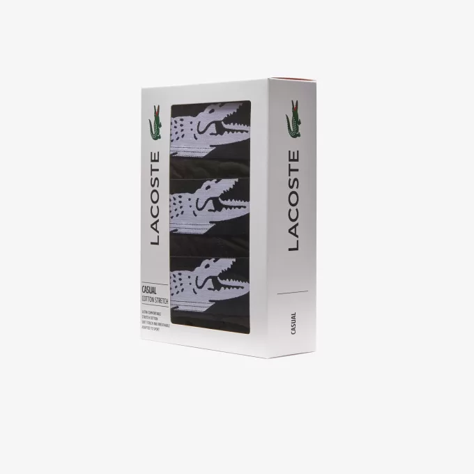 Herre Lacoste Krokodilletryk Trunk Three-Pack