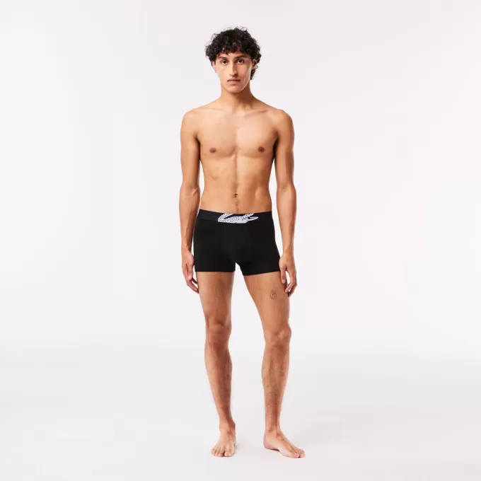 Herre Lacoste Krokodilletryk Trunk Three-Pack