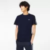 Herre Lacoste Regular Fit Logo Stripe T-shirt