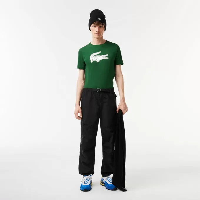 Herre Lacoste SPORT 3D Print Crocodile åndbar T-shirt