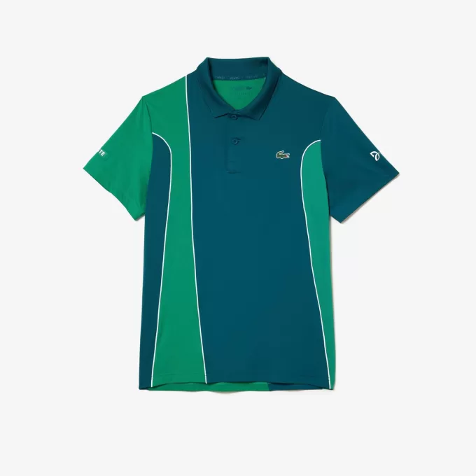 Herre Lacoste SPORT x Novak Djokovic Regular Fit Colour-Block Polo