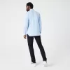 Herre Lacoste Slim Fit bomuldspoplinskjorte med fransk krave