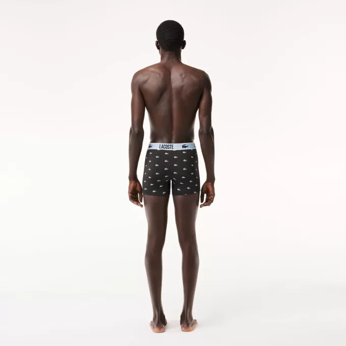 Herre Lacoste genbrugspolyester jersey Trunk Three-Pack