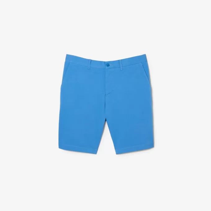 Herre Slim Fit Bermuda-shorts i stretch-bomuld