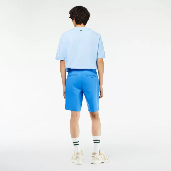 Herre Slim Fit Bermuda-shorts i stretch-bomuld