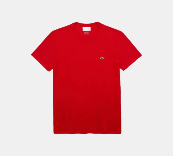 Herre T-shirt i bomuld med rund hals