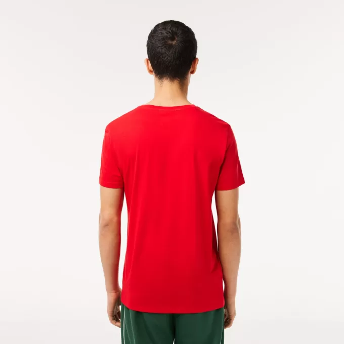 Herre V-hals Pima Cotton Jersey T-shirt
