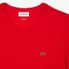 Herre V-hals Pima Cotton Jersey T-shirt