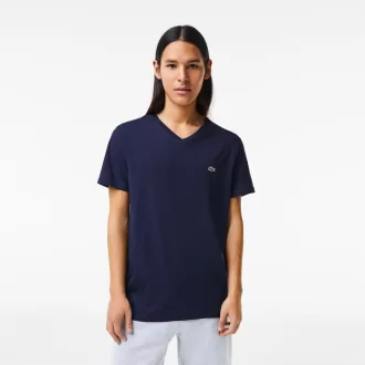 Herre V-hals Pima Cotton Jersey T-shirt