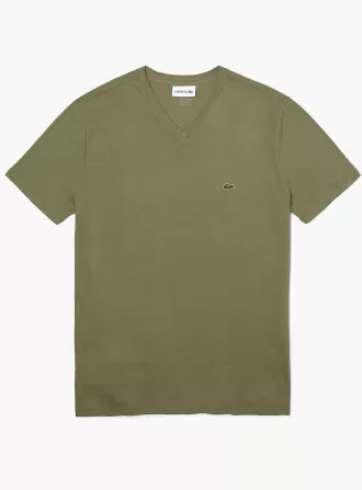 Herre V-hals Pima Cotton Jersey T-shirt