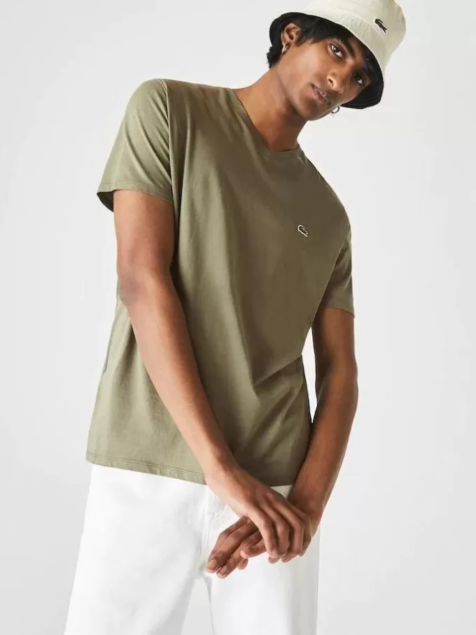 Herre V-hals Pima Cotton Jersey T-shirt