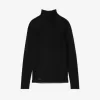 Højhalset 3D ribstrikket sweater