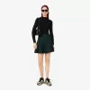 Højhalset 3D ribstrikket sweater